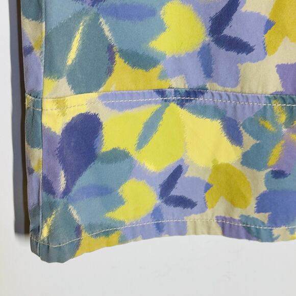 J Jill pastel floral 100% cotton skirt Sz 10P - Picture 6 of 10